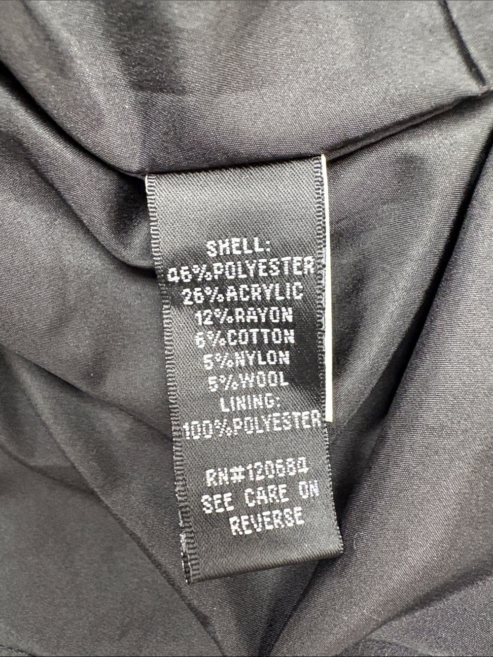 Torrid Double Breasted Military Trench Coat Black Preppy Winter Jacket Black 1X - Picture 7 of 7